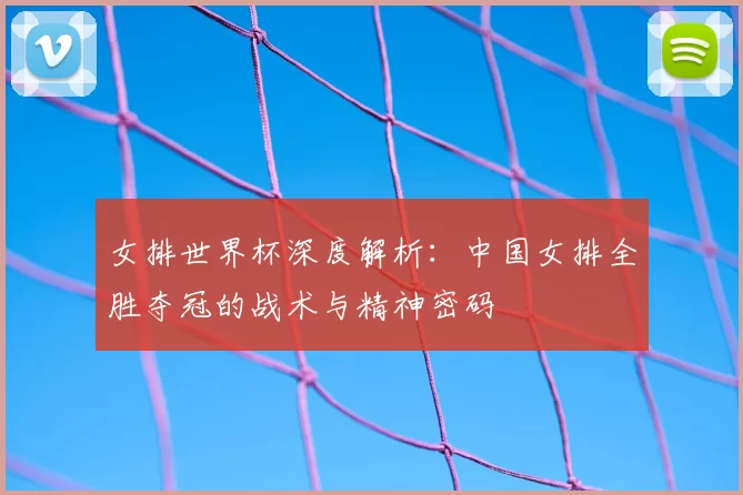 女排世界杯深度解析：中国女排全胜夺冠的战术与精神密码