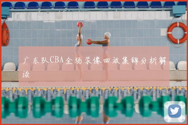 广东队CBA全场录像回放集锦分析解读