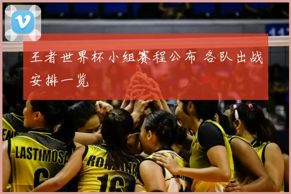 王者世界杯小组赛程公布 各队出战安排一览